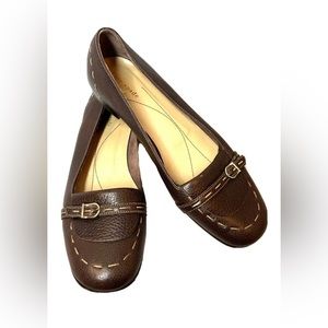 Kate Spade Brown Leather Buckle Shoes